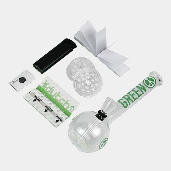 Conjunto Bong com caixa verde