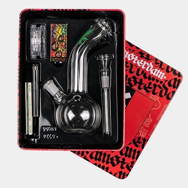 Conjunto Bong com caixa verde