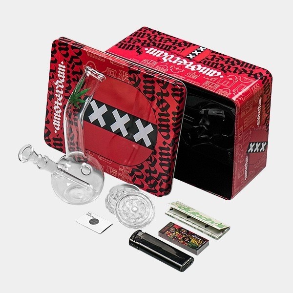 Conjunto Bong com caixa verde