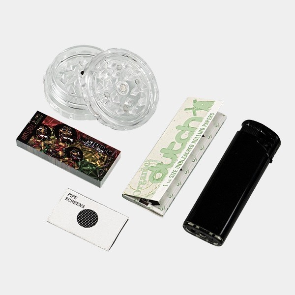 Conjunto Bong com caixa verde