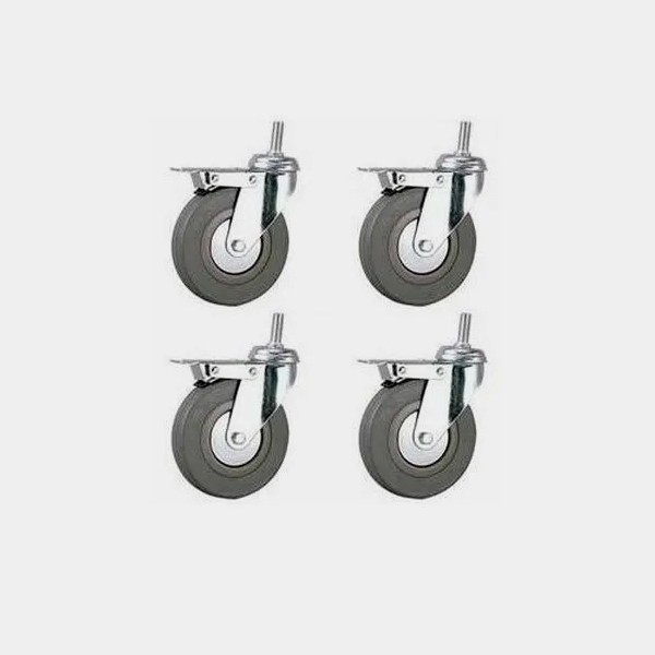 View Kit 4 rodas com freio para mesa em crescimento - GB The Green Brand