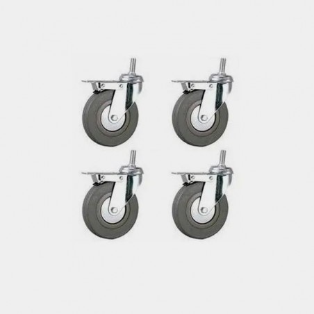 Kit 4 rodas com freio para mesa em crescimento - GB The Green Brand