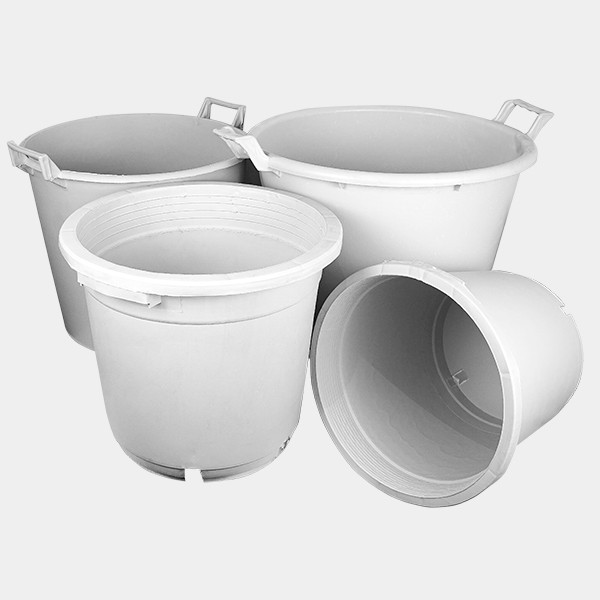 View Compre potes brancos redondos com alças - GB The Green Brand