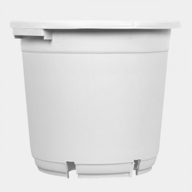 Vaso / Pote branco grande com alças