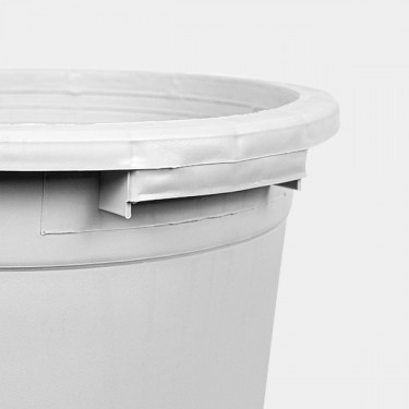 Vaso / Pote branco grande com alças