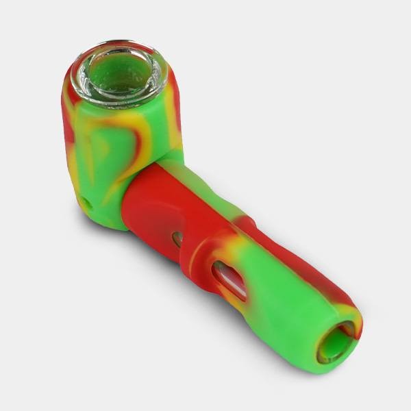 Tubo de silicone com queimador de vidro - GB A marca verde