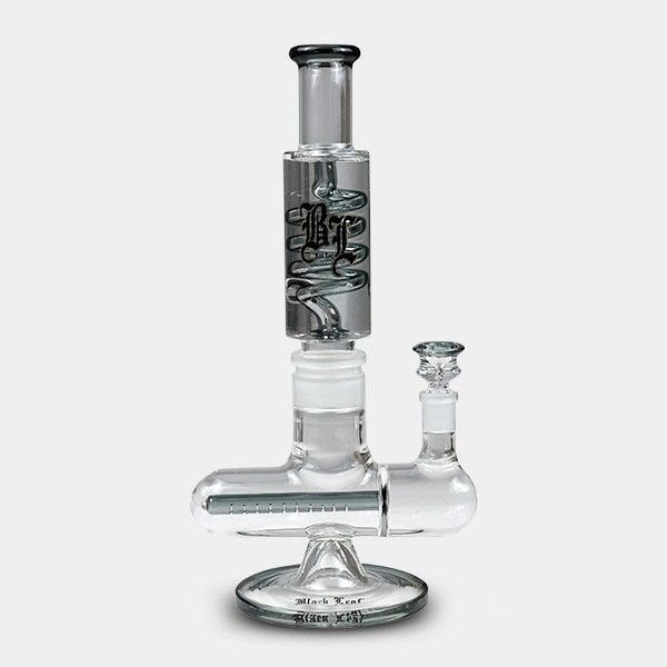 Bong gel refrigerador com espiral + Inline Slit Black Leaf - GB The Green Brand