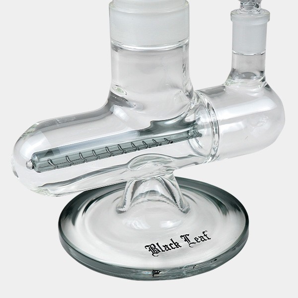 Bong gel refrigerador com espiral + Inline Slit Black Leaf - GB The Green Brand