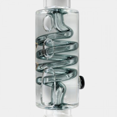 Bong gel refrigerador com espiral + Inline Slit Black Leaf - GB The Green Brand