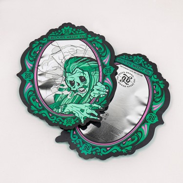 Flores CBD GB 'Bloody Weedy' Edição Limitada detalle bolsa