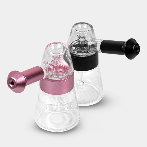 View Bubbler de Vidro e Alumínio 11,5 cm
