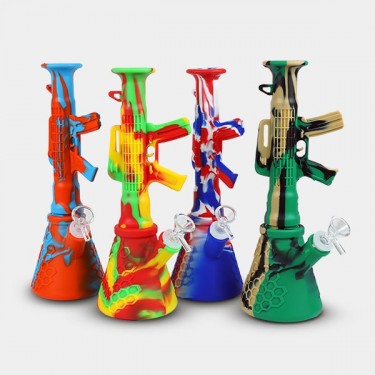  Bong de Silicone Rifle 