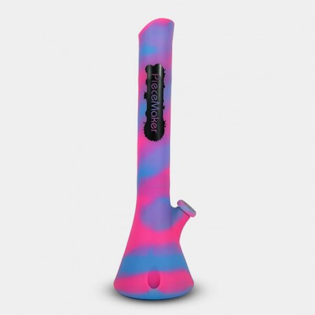 Bong de Silicone Kahuna azul e rosa