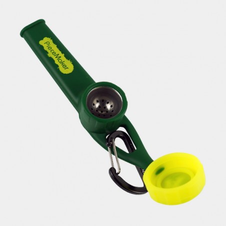 Cachimbo de silicone Karma Go verde aberto