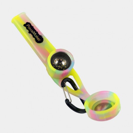 Cachimbo de silicone Karma Go amarelo aberto
