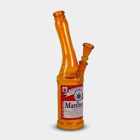 Bong de vidro para garrafa de cerveja 26 cm