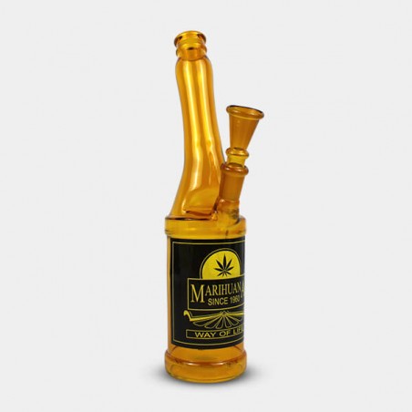 Bong de Vidro Garrafa de Cerveja 26 cm