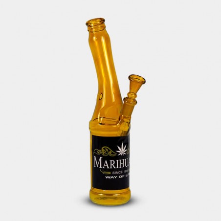 Bong de vidro para garrafa de cerveja 26 cm