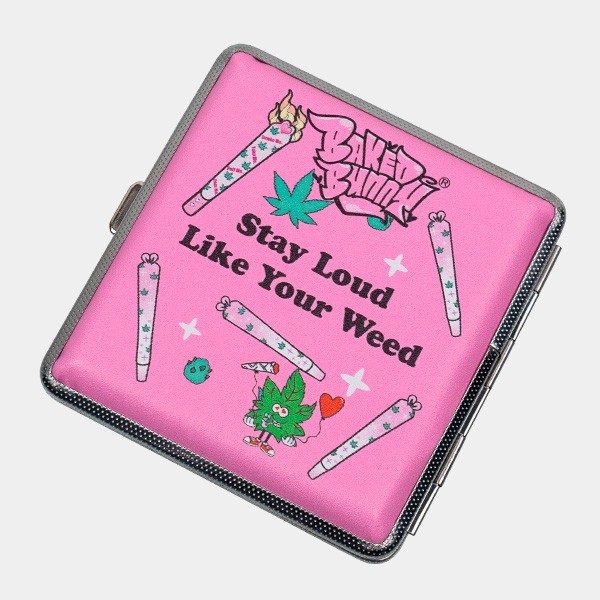 Cigarreira Rosa de Metal - GB The Green Brand