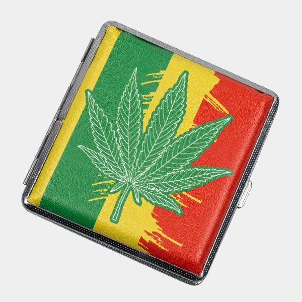 Cigarreira de Metal Rasta