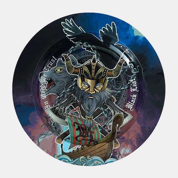 Cinzeiro de metal Valhalla para maconha