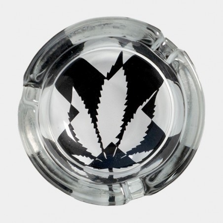 Cinzeiro de vidro desenhos marijuana - GB The Green Brand