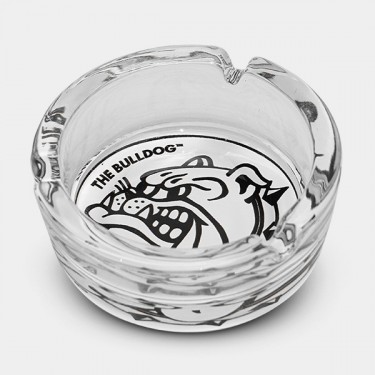 Cinzeiro de Vidro Branco e Preto Bulldog - GB The Green Brand