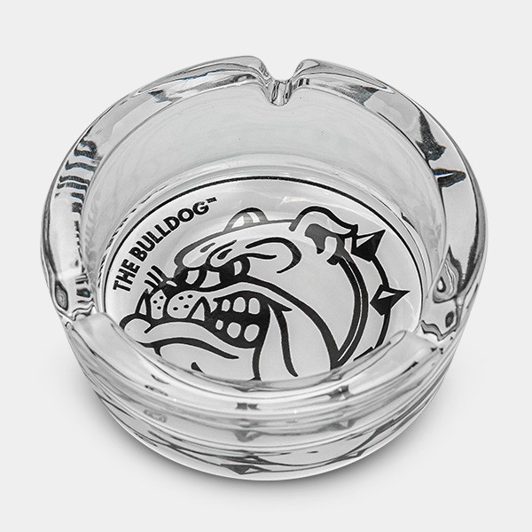 Cinzeiro de Vidro Branco e Preto Bulldog - GB The Green Brand