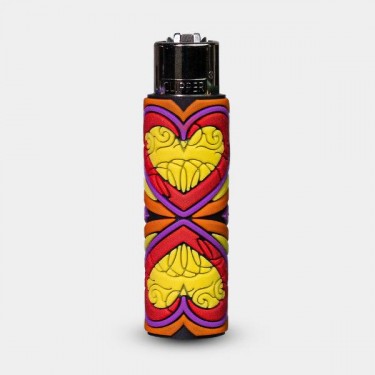 Mechero Clipper Hippie Passion 3 con Funda de Silicona