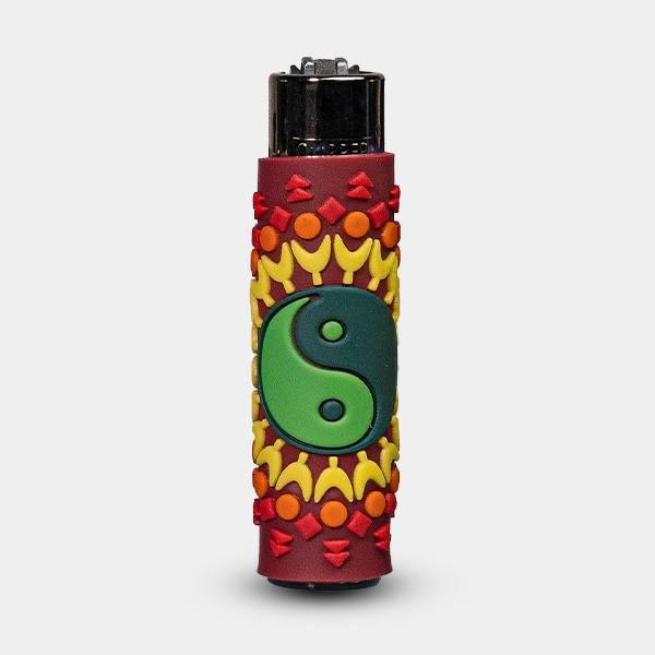 Mechero Clipper Hippie Passion 3 con Funda de Silicona