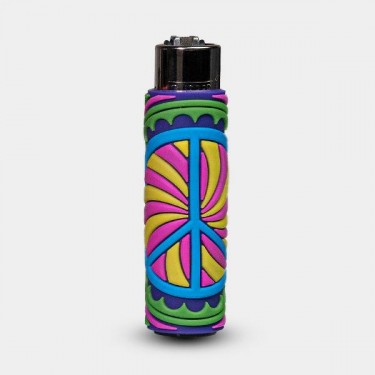 Mechero Clipper Hippie Passion 3 con Funda de Silicona