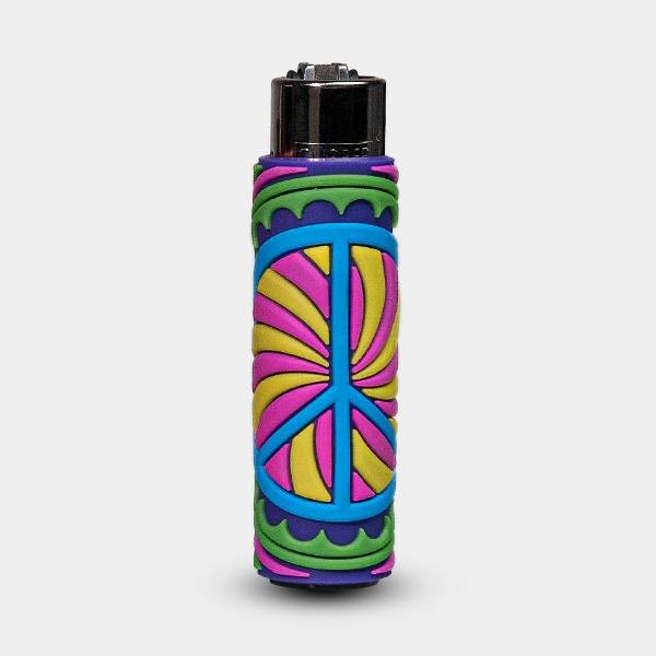 Mechero Clipper Hippie Passion 3 con Funda de Silicona