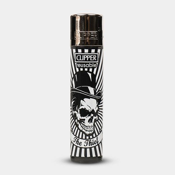 Isqueiro Clipper Coleção Party Skulls - GB The Green Brand