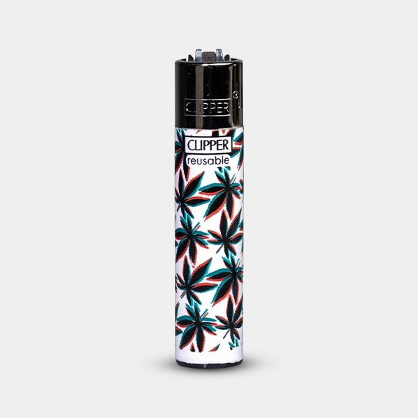 Mechero Clipper Neon Leaves 4