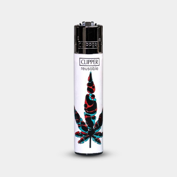 Mechero Clipper Neon Leaves 4