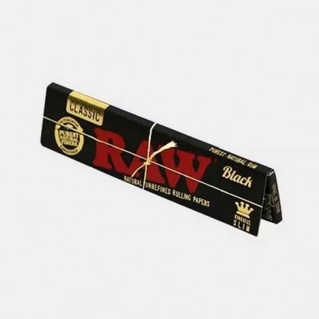 Tamanho do rei preto cru Papel extra fino para fumar - GB The Green Brand