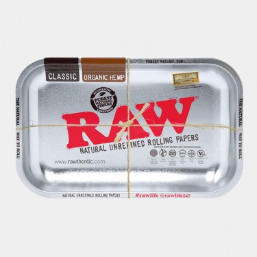 Tabuleiro de metal resistente RAW Silver - GB The Green Brand