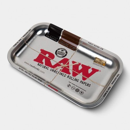 Tabuleiro de metal resistente RAW Silver - GB The Green Brand