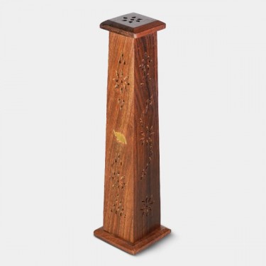 Torre de madeira para hastes e cones de incenso - GB The Green Brand