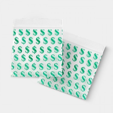 Saco Zip 50x50mm Dólar