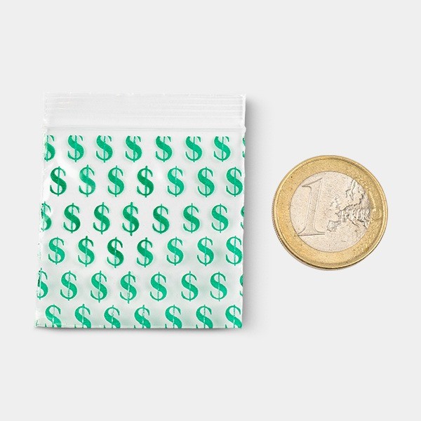 Saco Zip 50x50mm Dólar