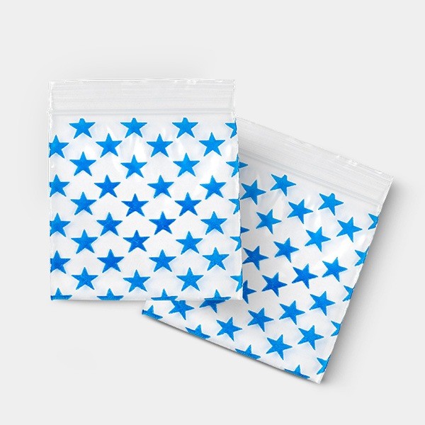 View Saco Zip 50x50mm Estrelas