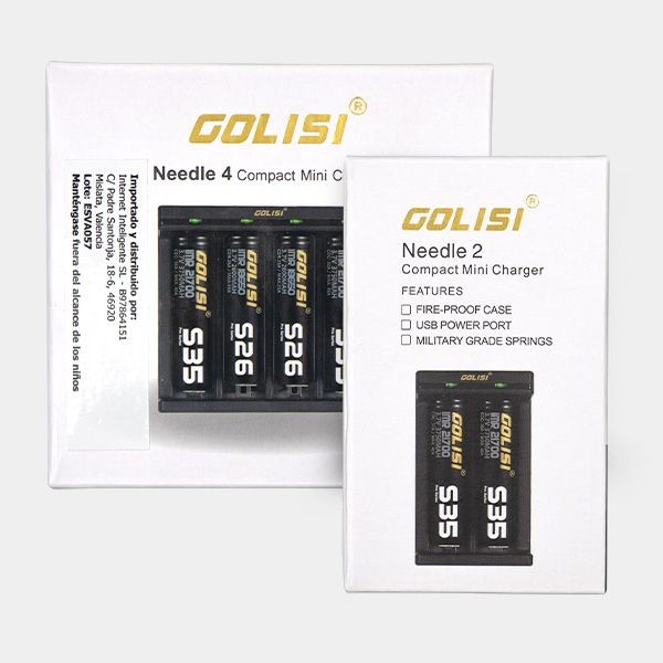 View Carregador Golisi agulha 2 ou 4 para baterias - GB a marca verde