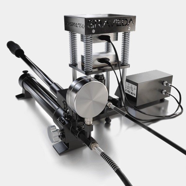 Imprensa Rosin Graspresso 15 Tons Medidor - GB The Green Brand