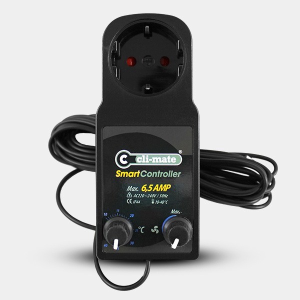 Controlador de velocidade e temperatura.