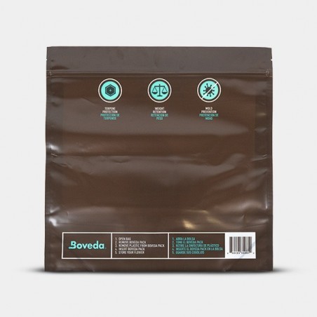 Boveda Fresh Bag 62% 67g parte de trás do saco