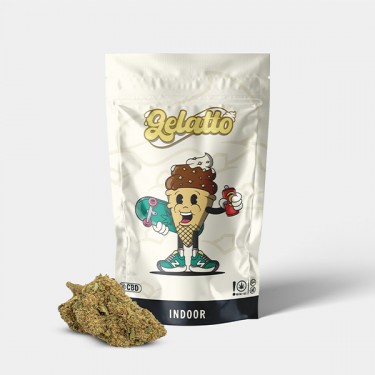 Flores CBD GB Indoor 'Gelatto' packaging