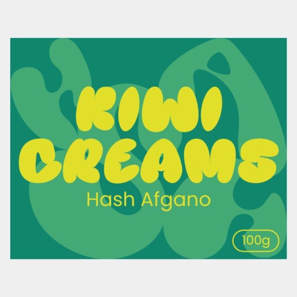 bloco de haxixe Afegão 100g Kiwi Creams| Aroma cremoso e terroso