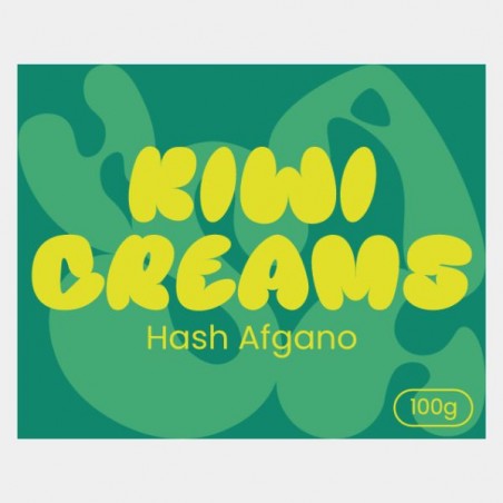 bloco de haxixe Afegão 100g Kiwi Creams| Aroma cremoso e terroso