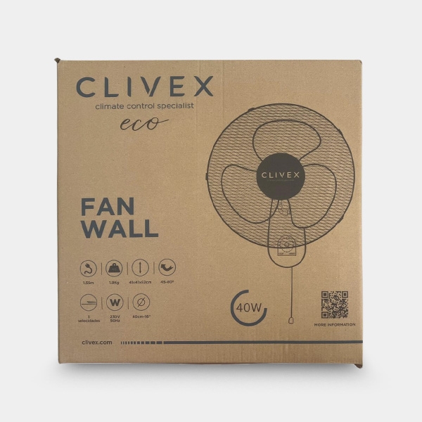 Ventilador Clivex packaging